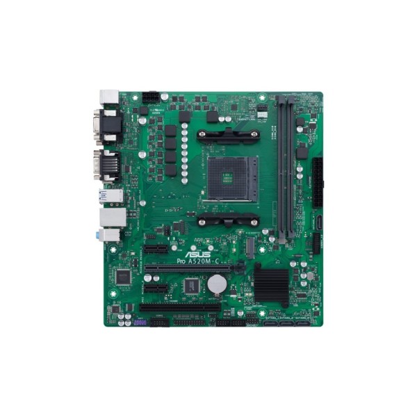 ASUS PRO A520M-C/CSM DDR4 M2 PCIe NVME HDMI DVI PCIe 16X v3.0 AM4 mATX