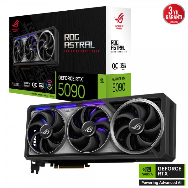 ASUS ROG-ASTRAL-RTX5090-O32G-GAMING RTX5090 32GB GDDR7 512Bit 3x DP 2x HDMI